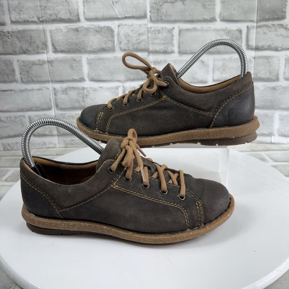 Born Boc Trevan Distressed Women's Size 8 Brown Leather Oxford Shoes